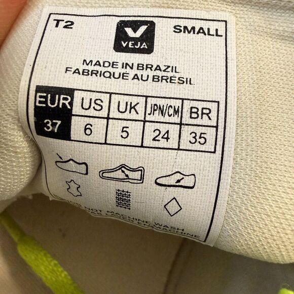 Veja Esplar Laces US Size 6 EUR 37 Blue White Neon Green - Picture 7 of 7